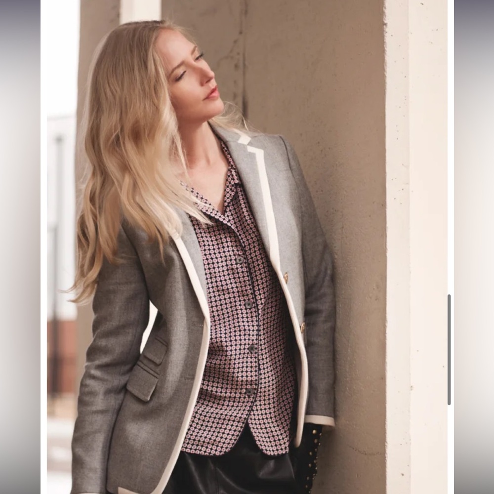 J. Crew Wool blazer in Gray